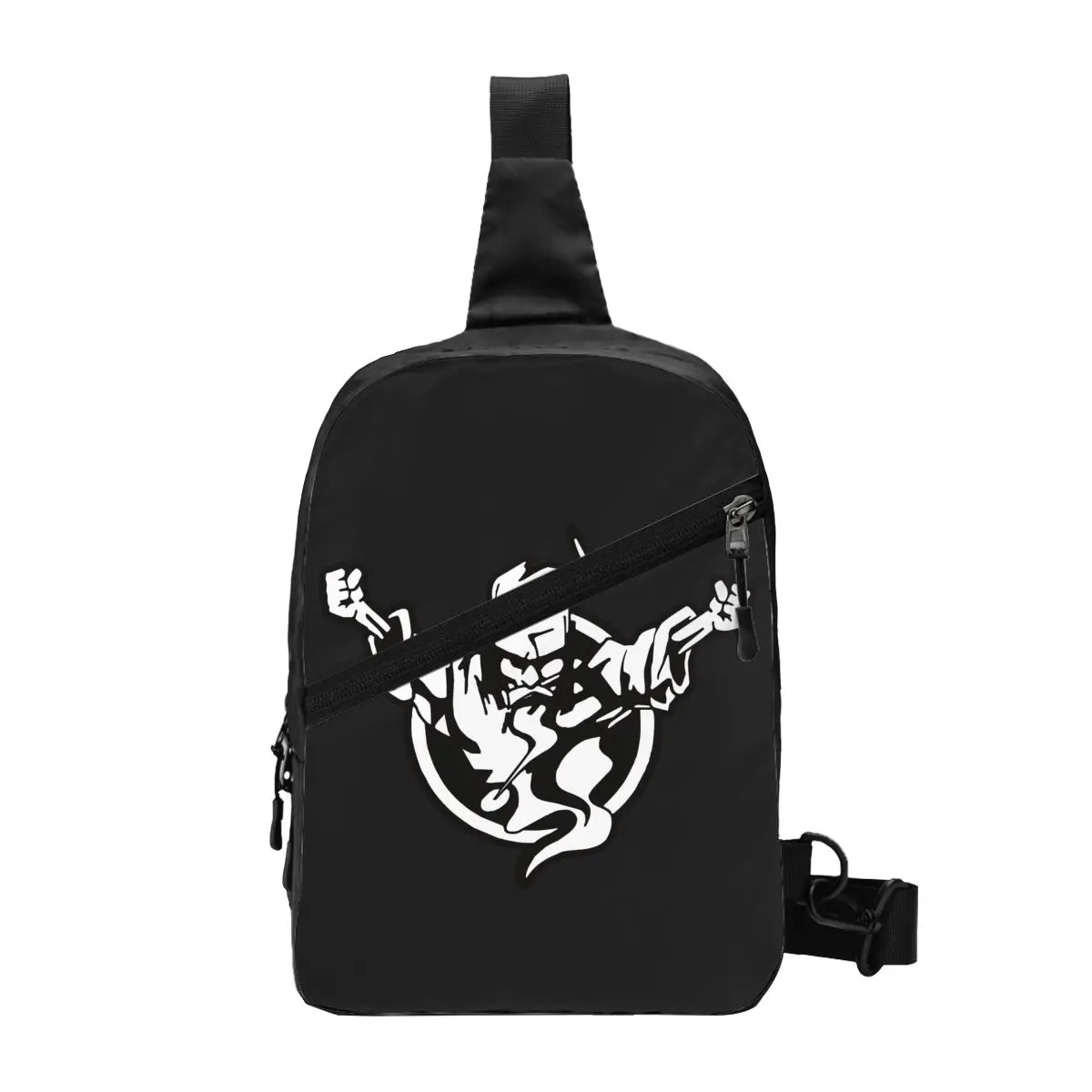 

Cool Thunderdome Sling Bag for Cycling Camping Men's Hardcore Techno And Gabber Crossbody Chest Backpack Shoulder Daypack