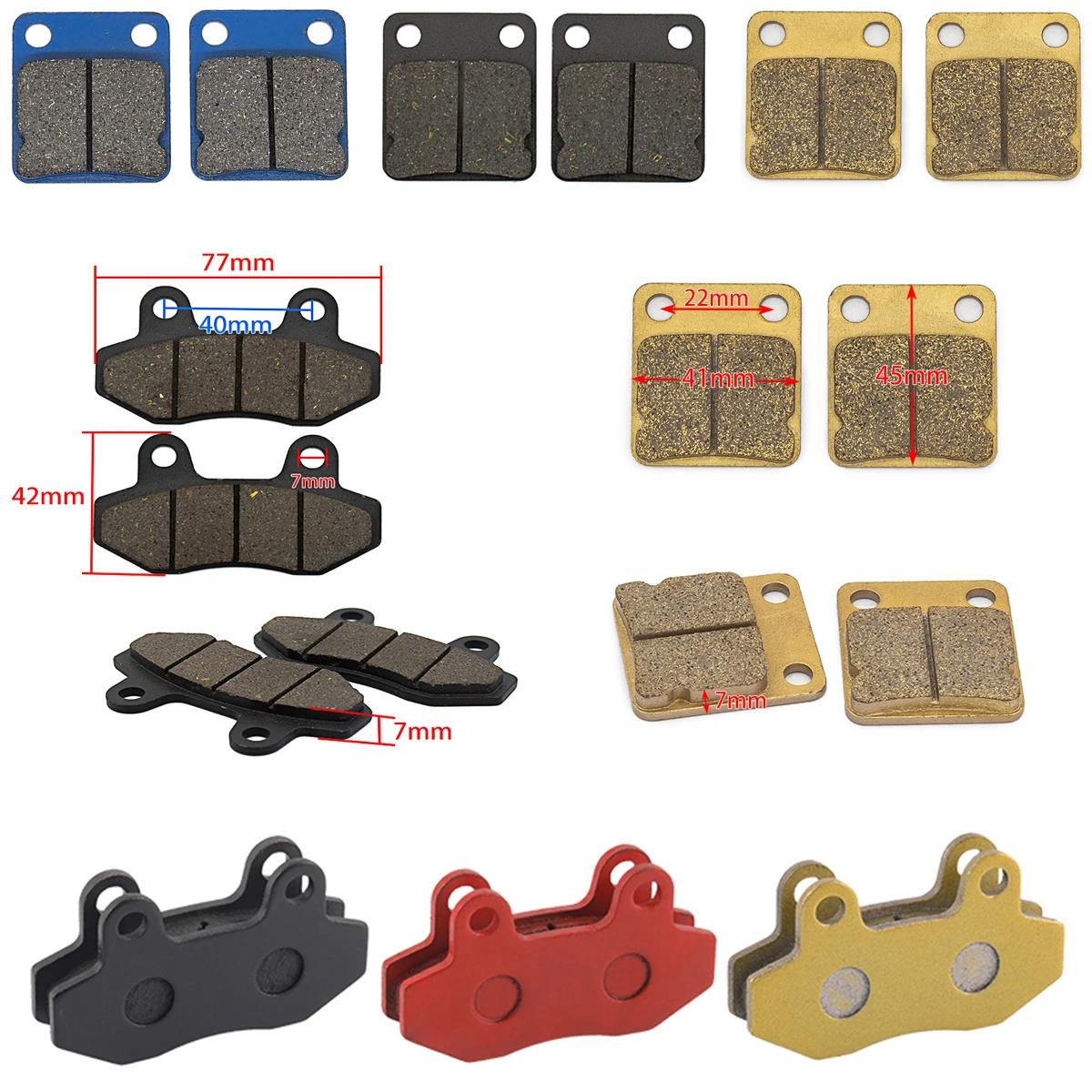 

Steel Rear Brake Pads Disks Shoes for 50cc 70cc 90cc 110cc 125cc 140cc 150cc 160cc Pit Dirt Bike ATV Quad Motorcycle Scooter