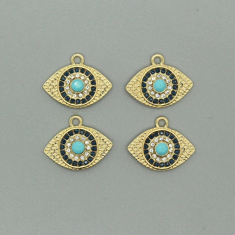 5 шт./упаковка блестящие Подвески Стразы сглаза