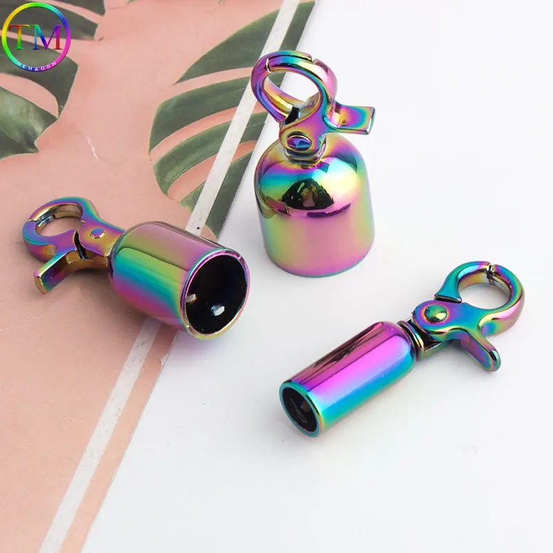 Rainbow Metal Buckles Bag Side Clip Arch Bridge Connector Hanger Hook Side For Bag Purse Belts Strap Diy Hardware Accessories
