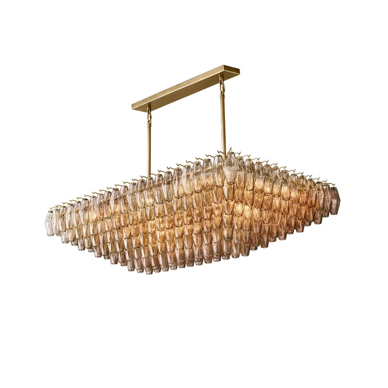 Светодиодный американская хром черная латунь 2024 люстра освещение подвесные