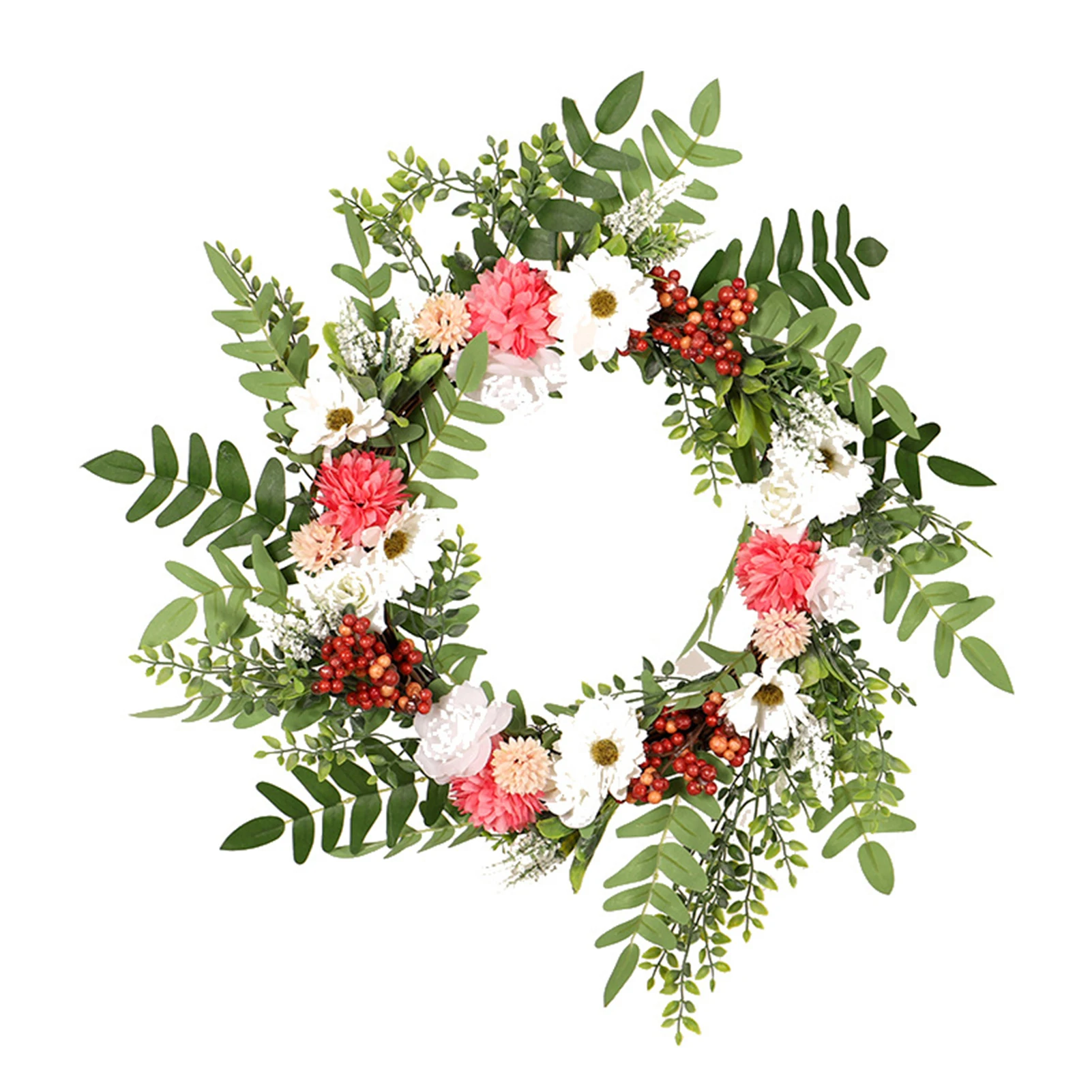 

Wreaths For Front Door Spring Wreaths Artificial Flower Wreath Green Wreath Welcome Sign Wall Window Party Decoration Handmade