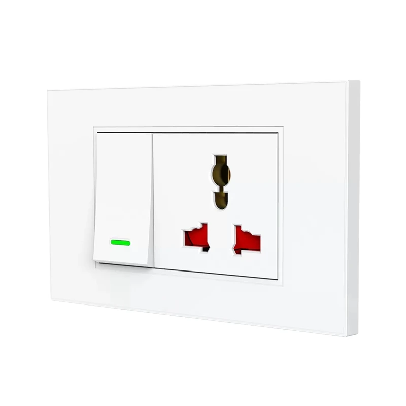 

Умная розетка с выключателем Wi-Fi TB20 Tuya, настенная розетка, 1 клавиша