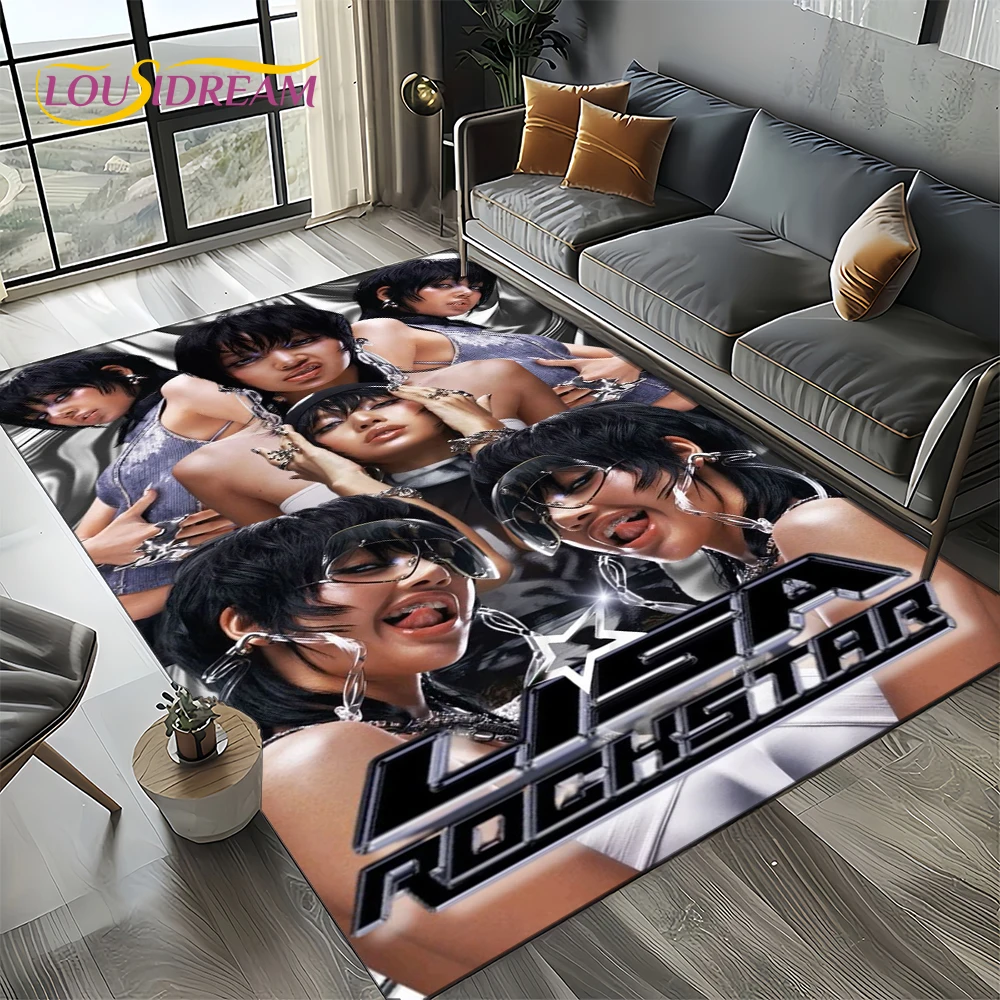 Новинка 2025 года ковер Kpop Lalisa Beauty Star для дома гостиной спальни дивана коврик
