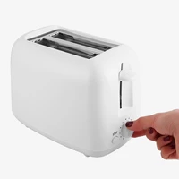 2 slice toaster compact plastic toast sandwich maker wide slot 6 gear adjustable toaster eu bread makers appliances