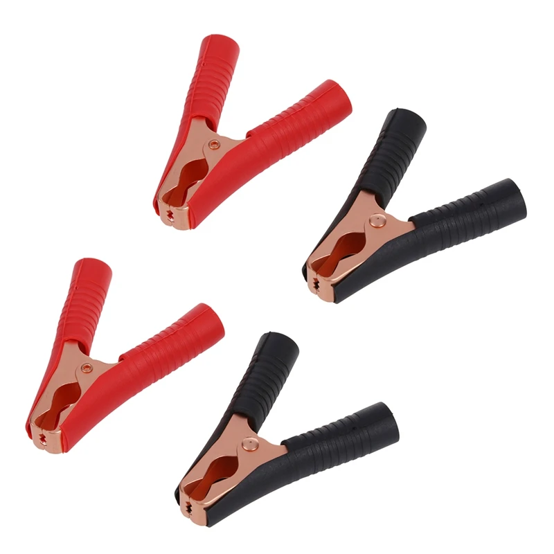 

JFBL Hot 4X Car Alligator Clips Battery Clamps Crocodile Clip 100A Red+Black