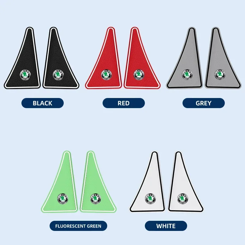 2 шт. наклейки на автомобильные двери для Skoda Октавия Рапид Fabia Laura Superb VRS Yeti Kodiaq Karoq