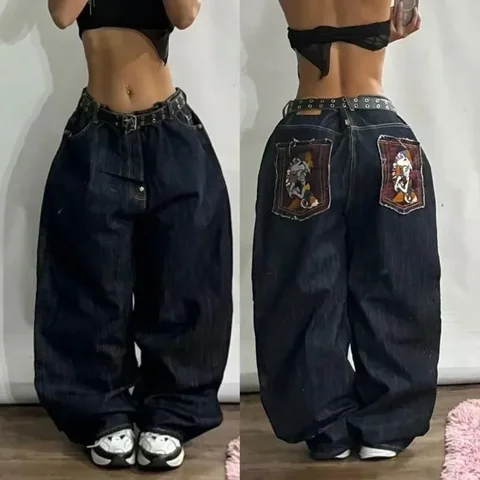 BiggOrange женские мешковатые джинсы из полиэстера