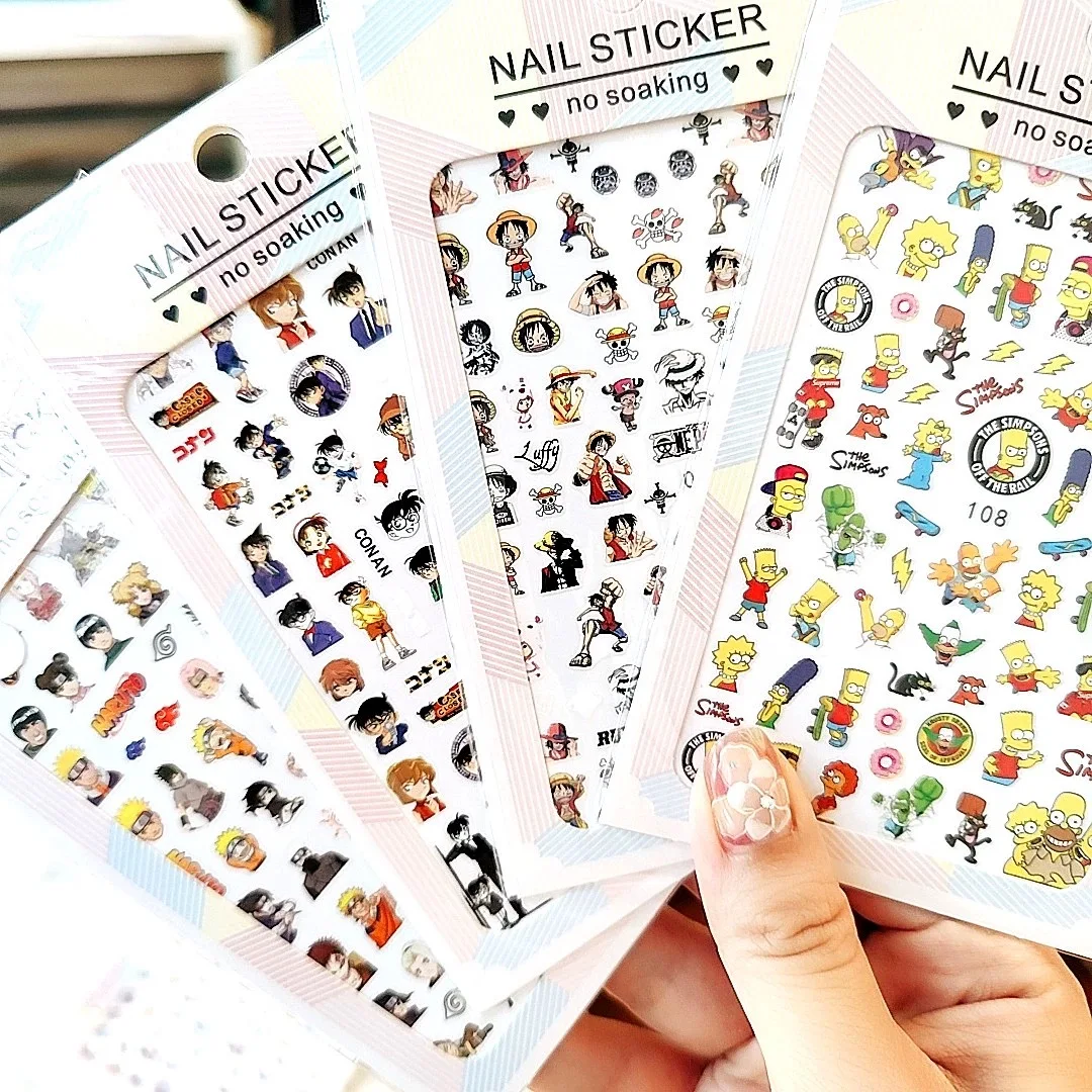 

New Cartoon Disney Nail Stickers Animation Lasting Adhesive Tabs For Nails Press On Nail Nail Supplies DlY Nails Art Accessories