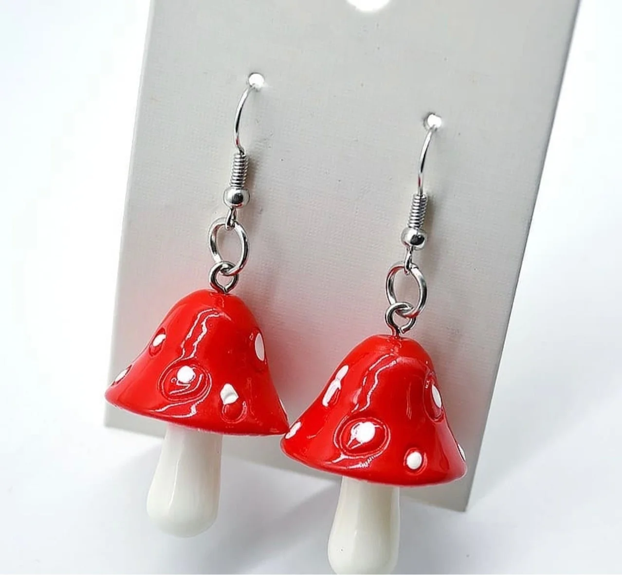 

Висячие серьги-подвески из смолы в виде грибов для девочек, доступны цвета, серьги-Крючки ручной работы, 2022