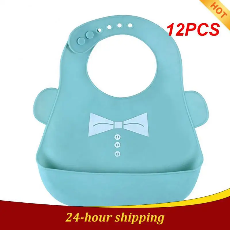 

12 шт., силиконовые нагрудники для мальчиков ясельного возраста