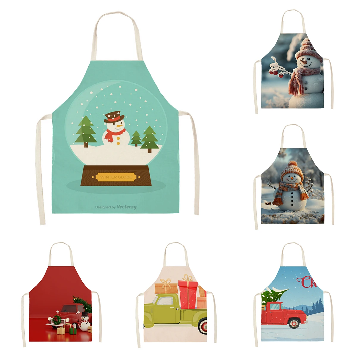 Кухонный Фартук для женщин льняной водонепроницаемый фартук мужчин и детей