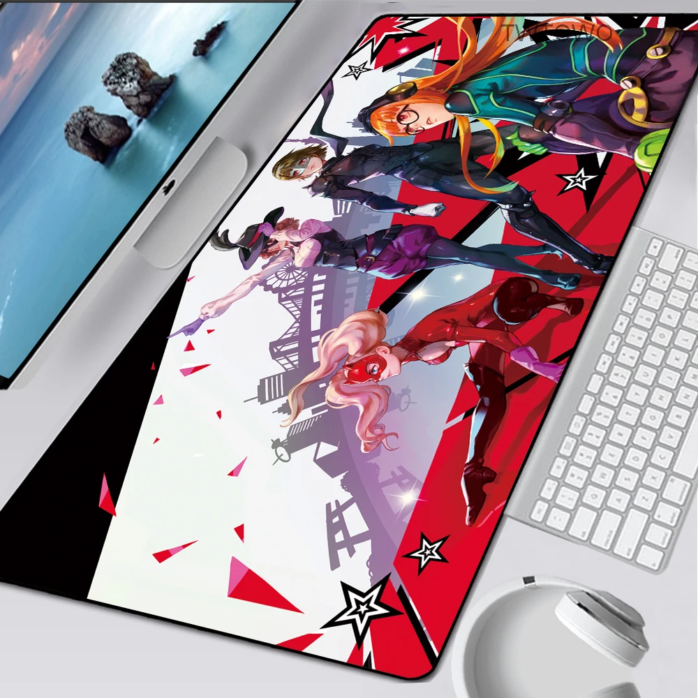 

Persona 5 Mousepad Custom New Computer HD MousePads keyboard pad Soft Natural Rubber Laptop Gamer Table Mat Desktop Mouse Pad