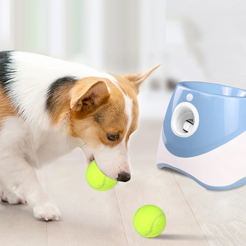 

Pet Catapult Dog Toys Fun Interactive Ball Machine Mini Tennis Launcher Automatic Throwing Puppy Chase Toy Pet Training Products