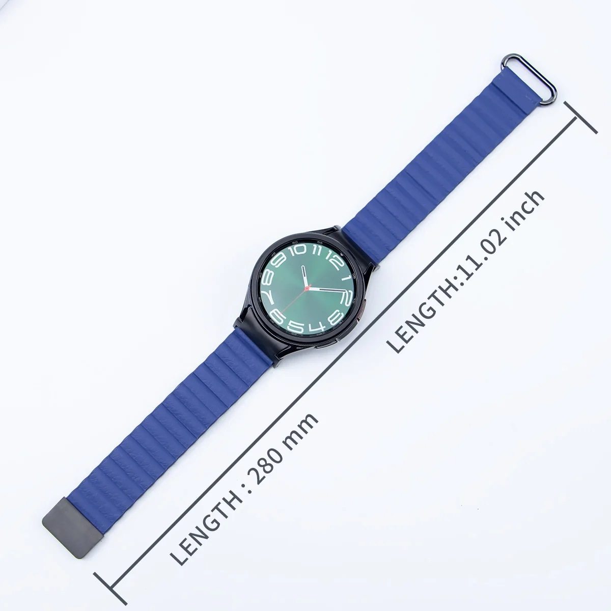 Ремешок Магнитный изогнутый для часов быстросъемный браслет Samsung Galaxy Watch 6 Classic 43 47