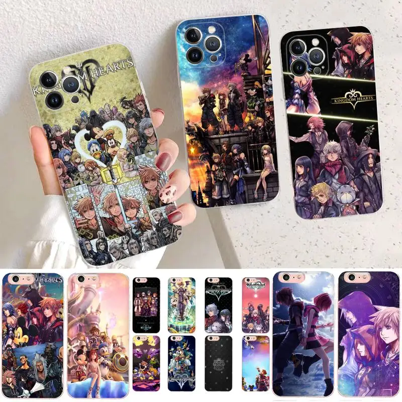 

Disney Kingdom Hearts Anime Phone Case For iPhone 14 11 12 13 Mini Pro XS Max Cover 6 7 8 Plus X XR SE 2020 Funda Shell
