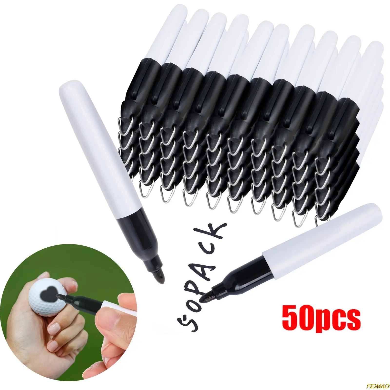 With Cap Clips Golf Ball Marker Pen Dry Erase Markers