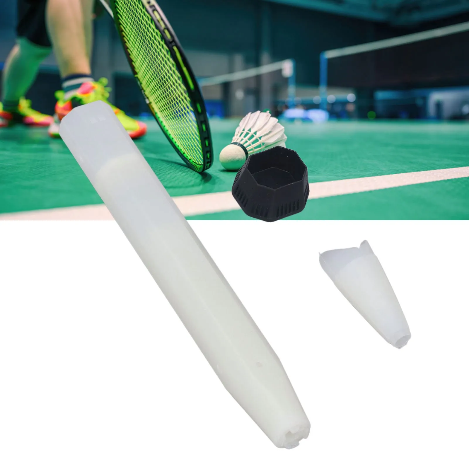 Пластиковая ручка для ракетки бадминтона съемная летучей мыши нейлоновая