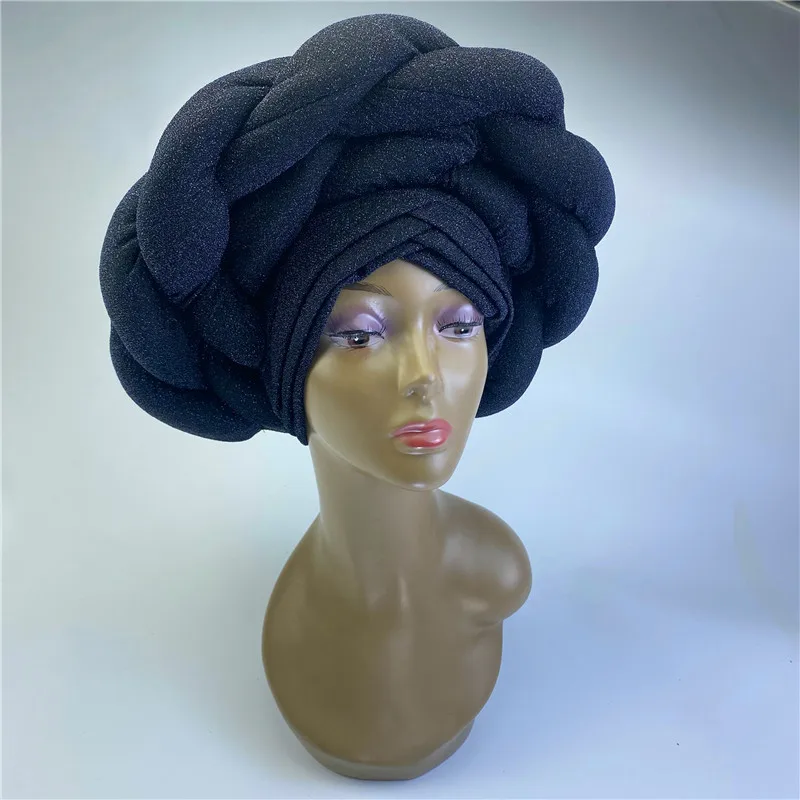 

Тюрбан Женский, ручной работы, aso oke auto, 9L0404