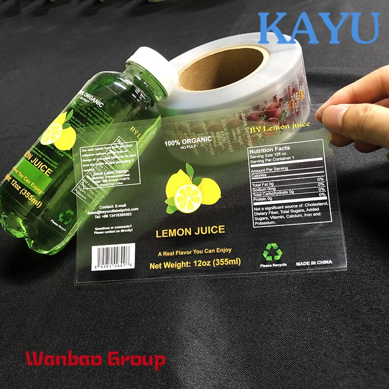 Custom Adhesive Private Label Stickers Printing 250ml Label for Beauty Personal Care Shampoo Products