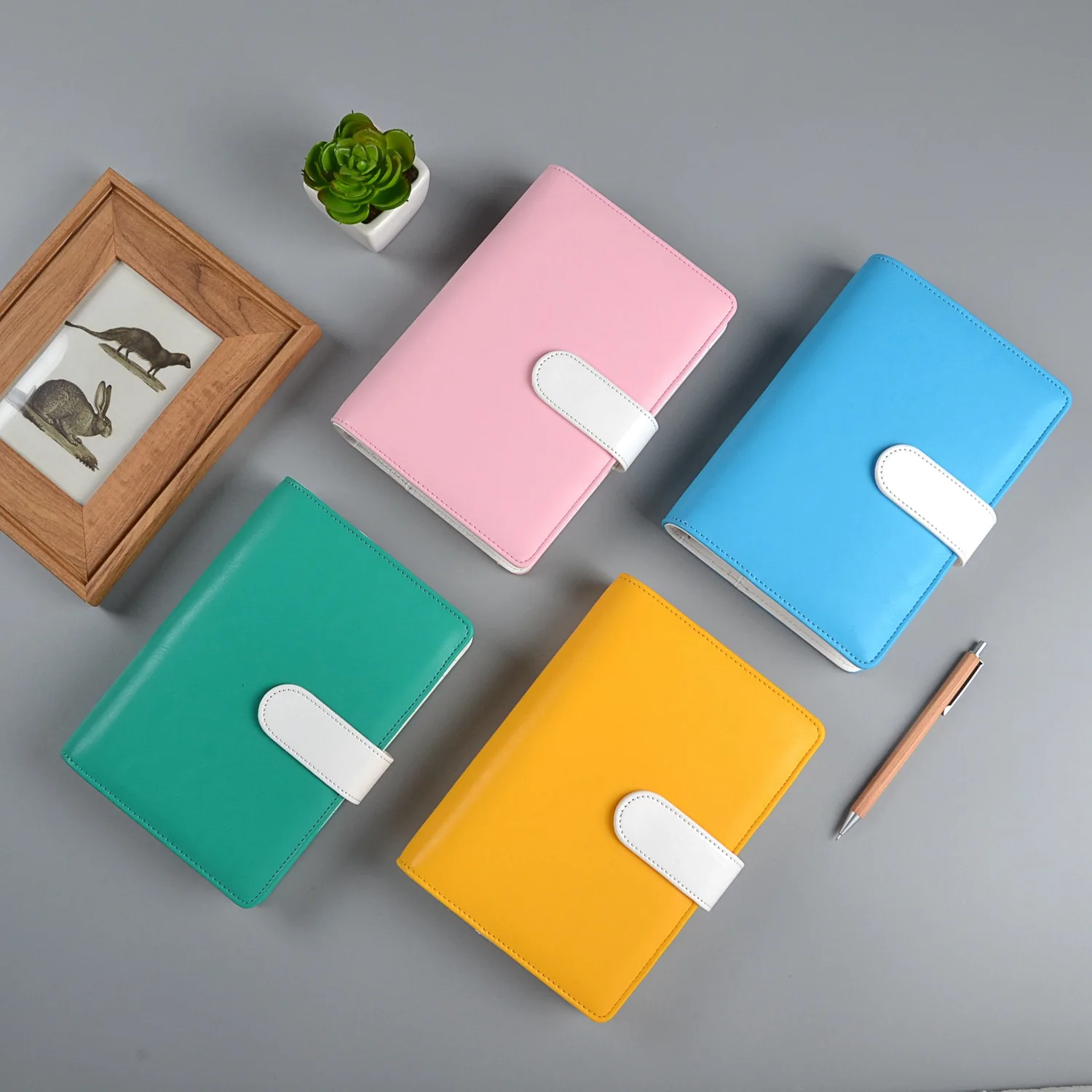 

Новинка 2022, цветная винтажная Обложка из искусственной кожи для блокнота «сделай сам», дневника, ежедневника, планировщика, бумажная Обложк...