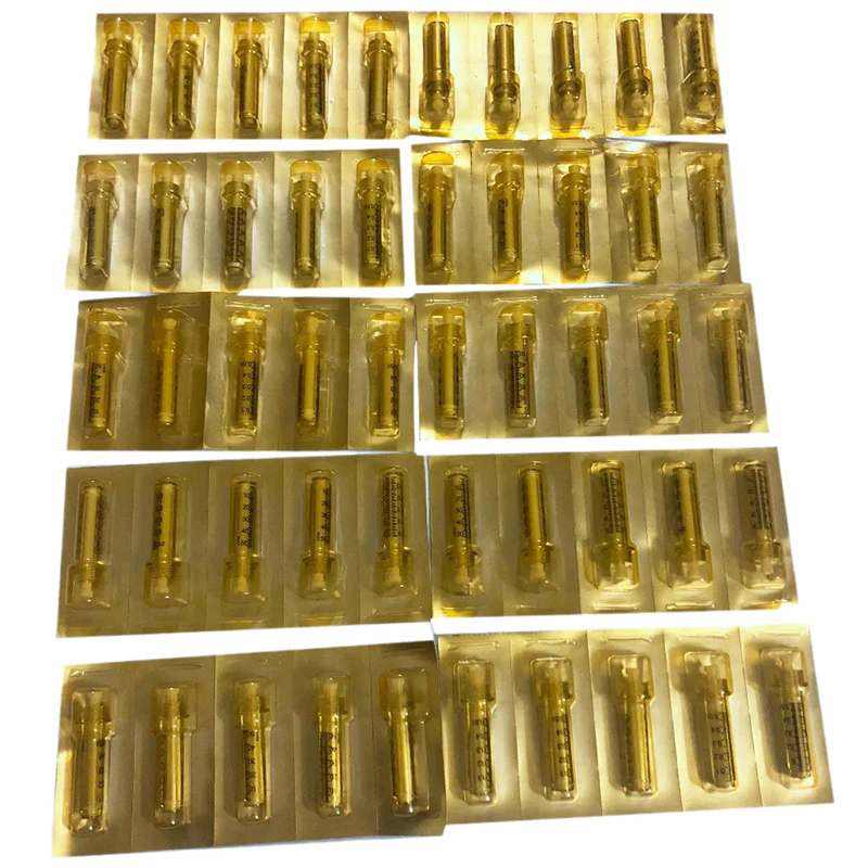 

0.5Ml 50 Pcs Syringe Ampoule Head Disposable Sterile Ampoule Head For Hyaluron Gun Hyaluron Pen High Pressure Wrinkle Removal Wa