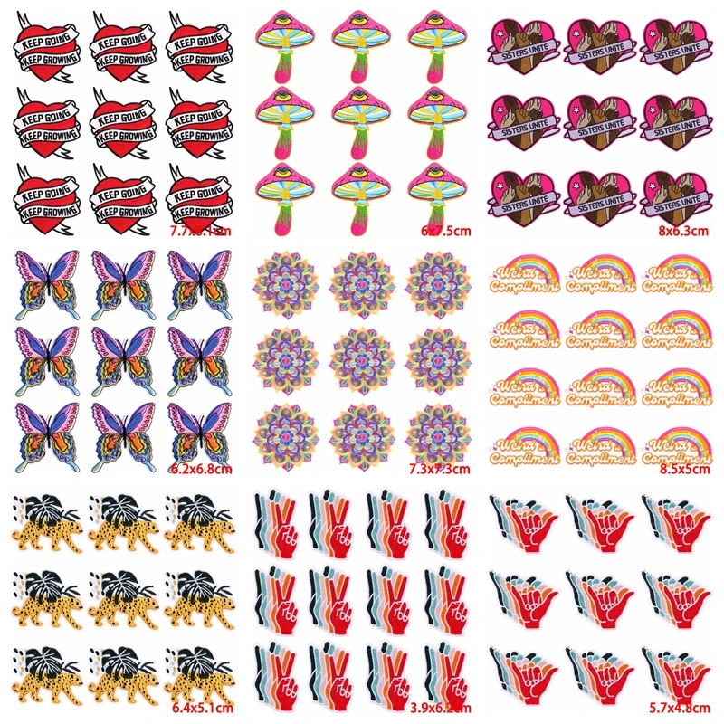 10 шт./партия патчи для одежды в стиле хип-хоп