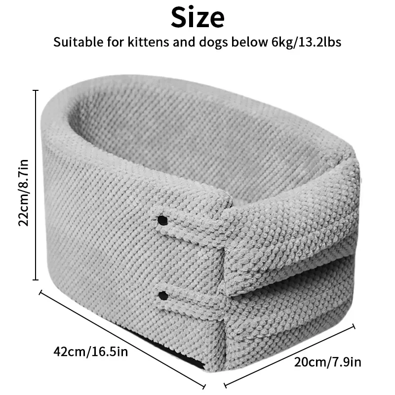 

Переносное автомобильное сиденье для собак, Нескользящие подлокотники с центральным управлением, безопасный автомобильный подлокотник, к...