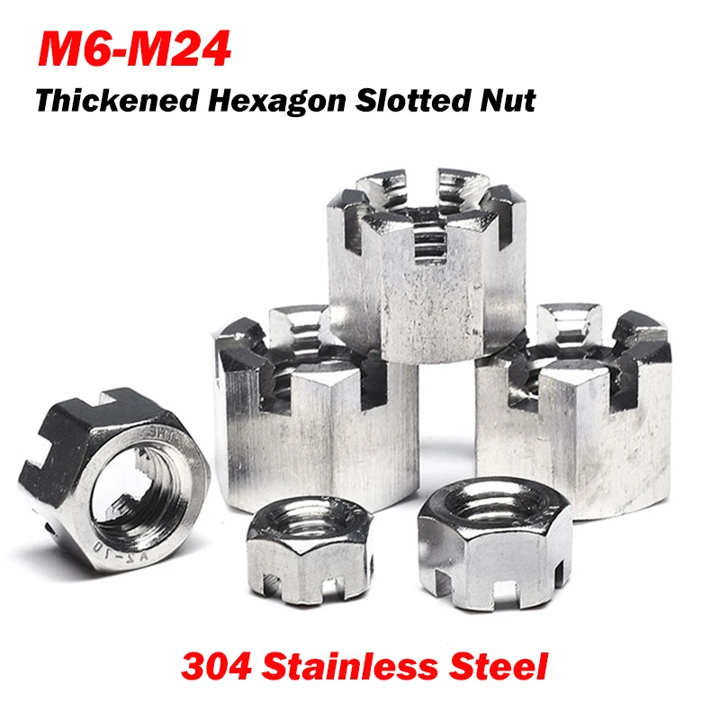 

Утолщенные шестигранные гайки из нержавеющей стали 304 M6-M24