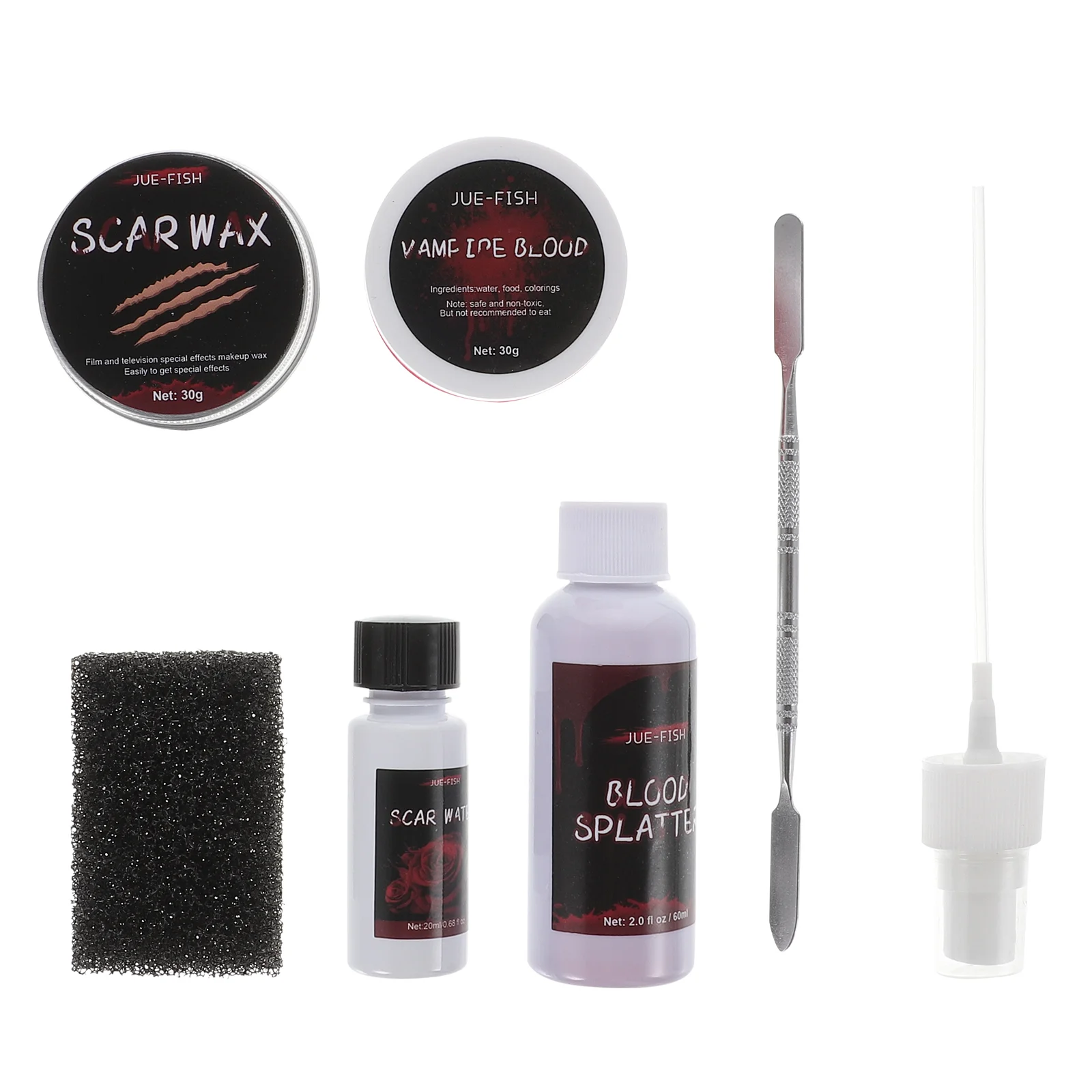 

Wax Makeup Bloodfake Scar Kit Wound Effects Modeling Specialskin Scabscars Paste Set Coagulated Splatter Bloodybody Spray Party