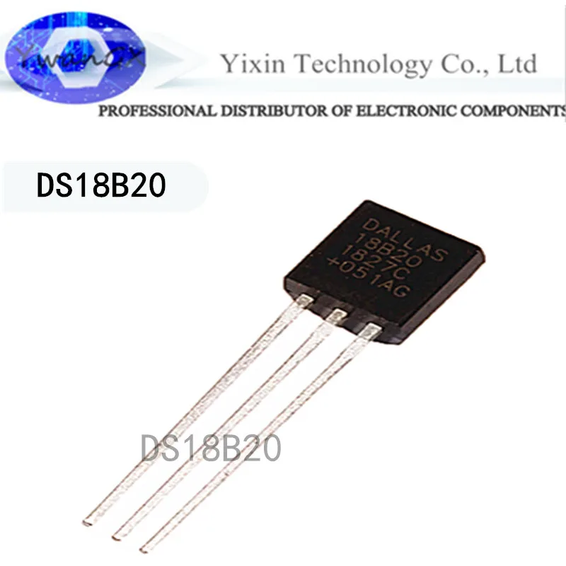 

Программируемый цифровой термометр/датчик температуры с чипом DS18B20, 10 шт.