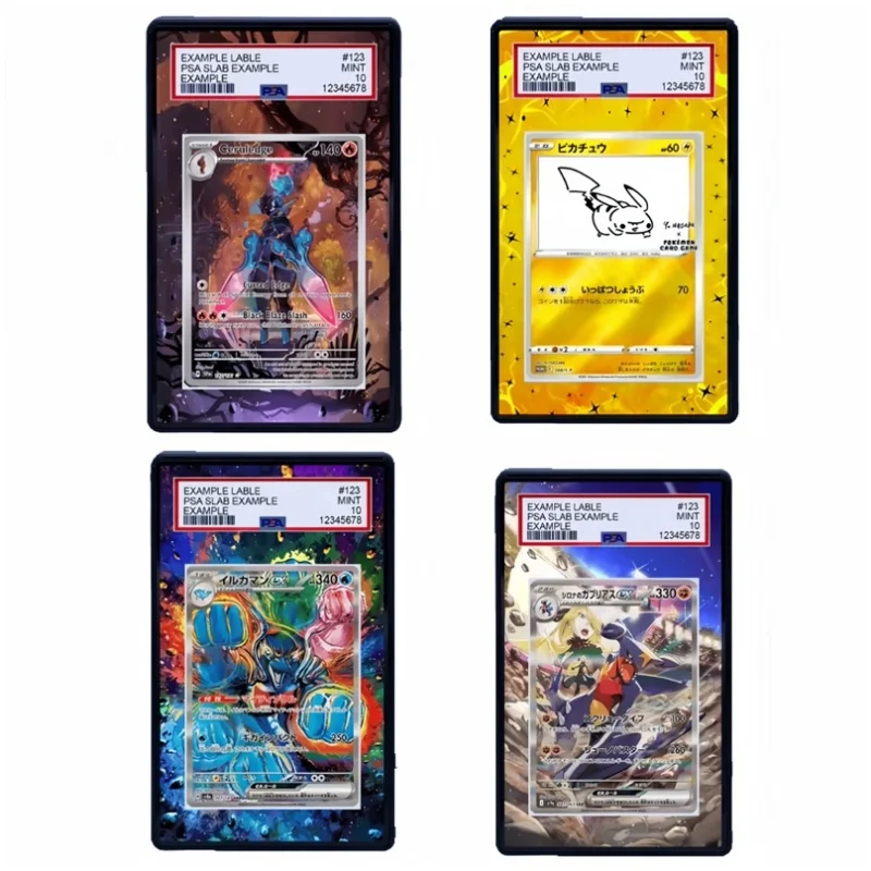 Фото Коллекция аниме-атрибутики: акриловая подставка для карт Mismagius, Infernape, Meowth, Magneton (для демонстрации в футляре PSA, без карты) №1