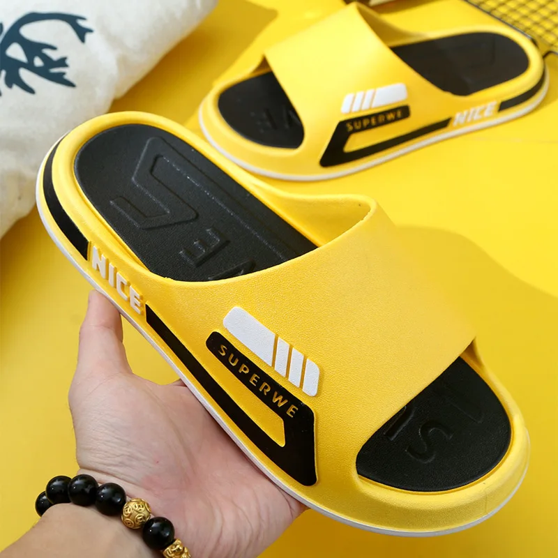 

Summer Trend Outside Wear Slippers Indoor Bath Non-slip Personality Slippers Men