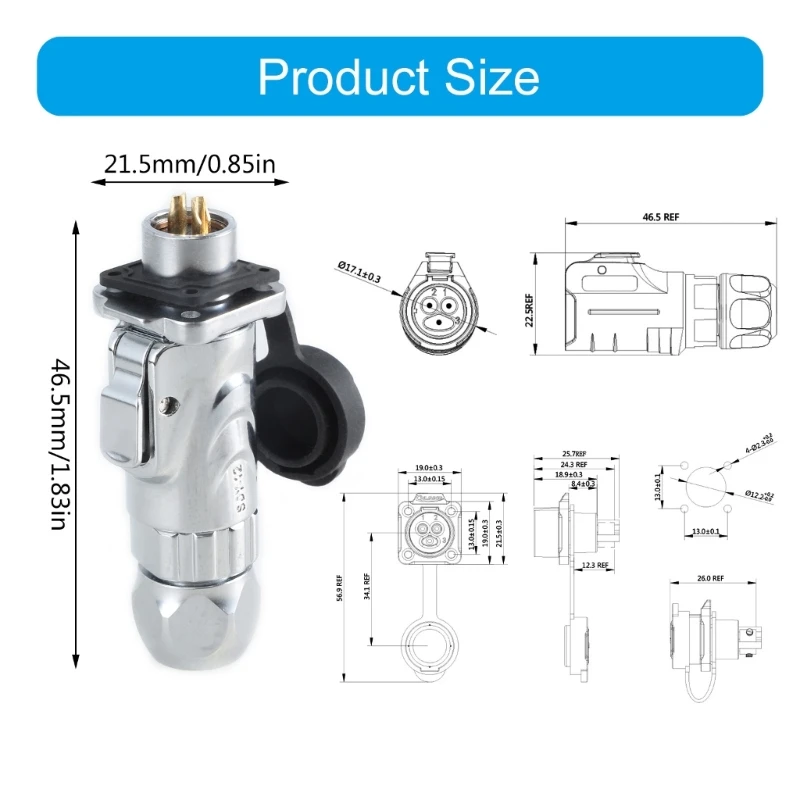 Металлический адаптер питания с разъемом LP12 и LP13 для электроники