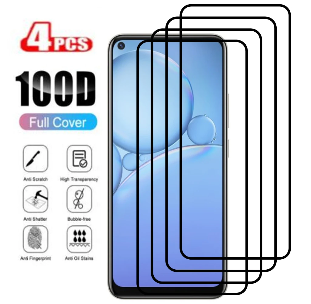 4 шт., защитная пленка для экрана Vivo Y30 Y50 Y90 Y91 Y95 Y93