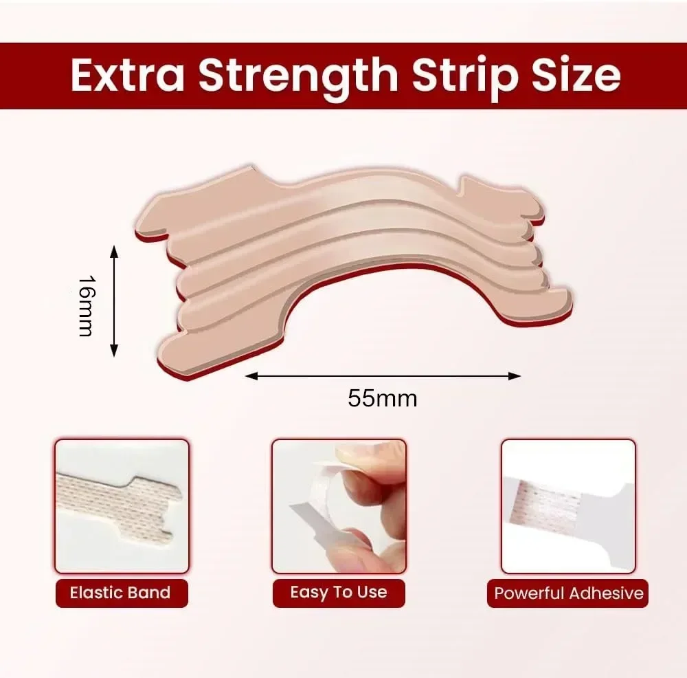 50-полоски. Сверхпрочные назальные полоски для улучшения сна уменьшения храпа и