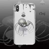 clmj cyberpunk tech mercury spider cool animal phone case for iphone 11 12 13 xr 7 8 plus se for samsung galaxy s21 s22 cover