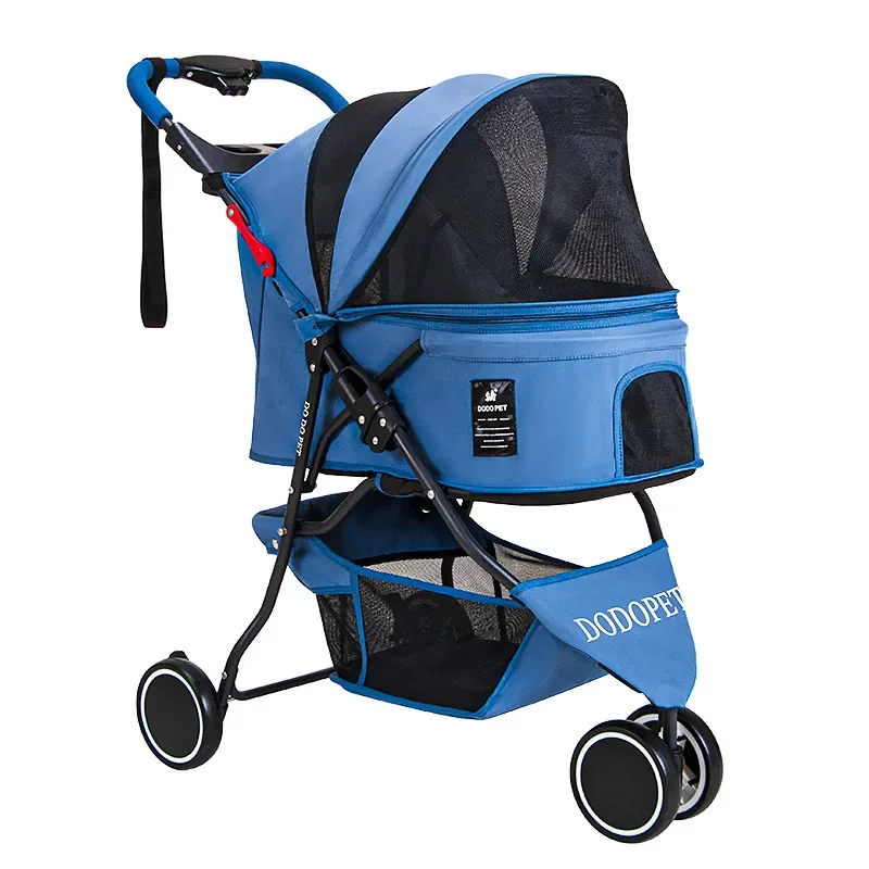 Новинка 2024 складная тележка для собак Teddy Dog большая домашних животных легкая на