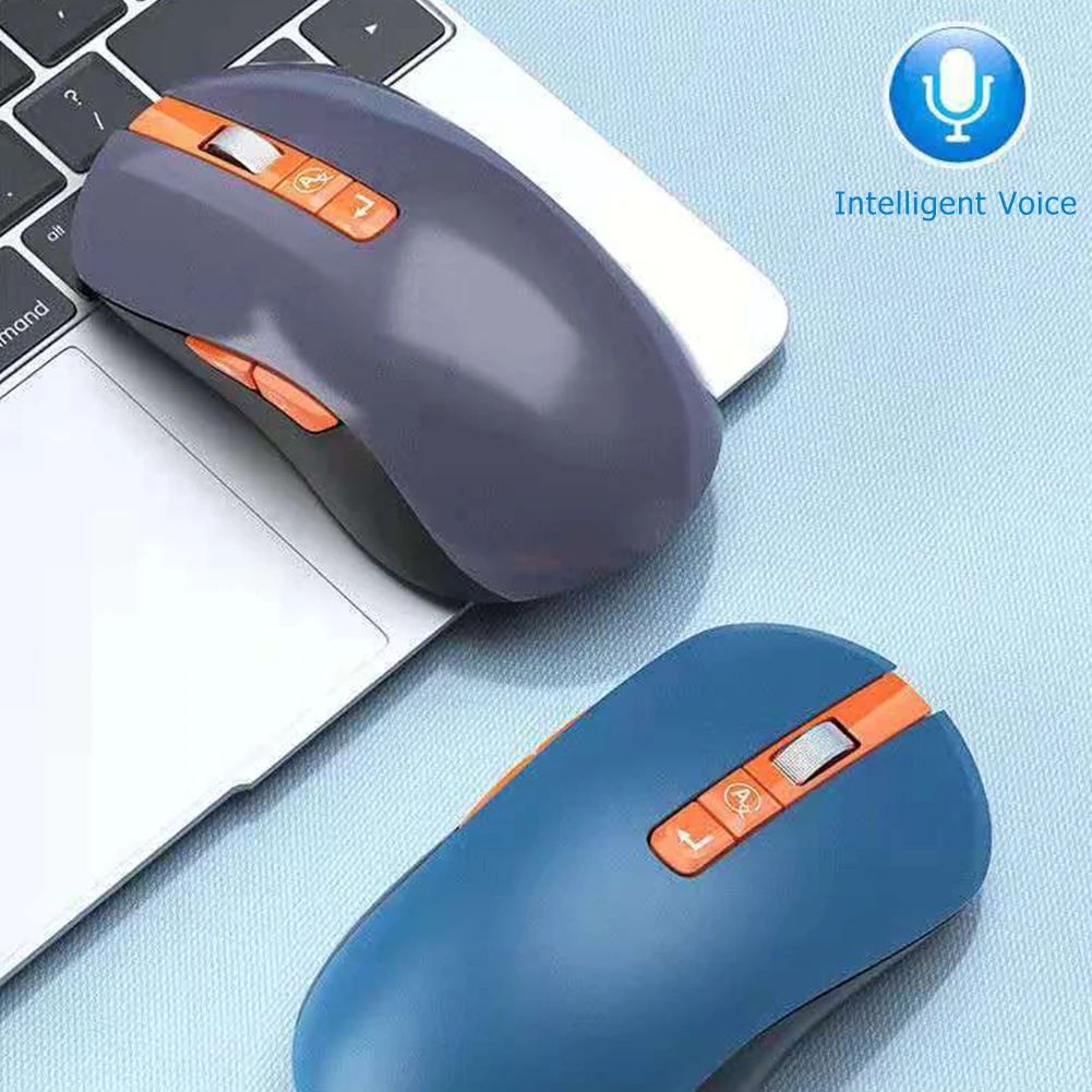 

2.4G Gaming Mouse Wireless Optical Mouse Smart Voice Control Rechargeable Mouse Office 1600dpi Notebook Type Translate Accessory
