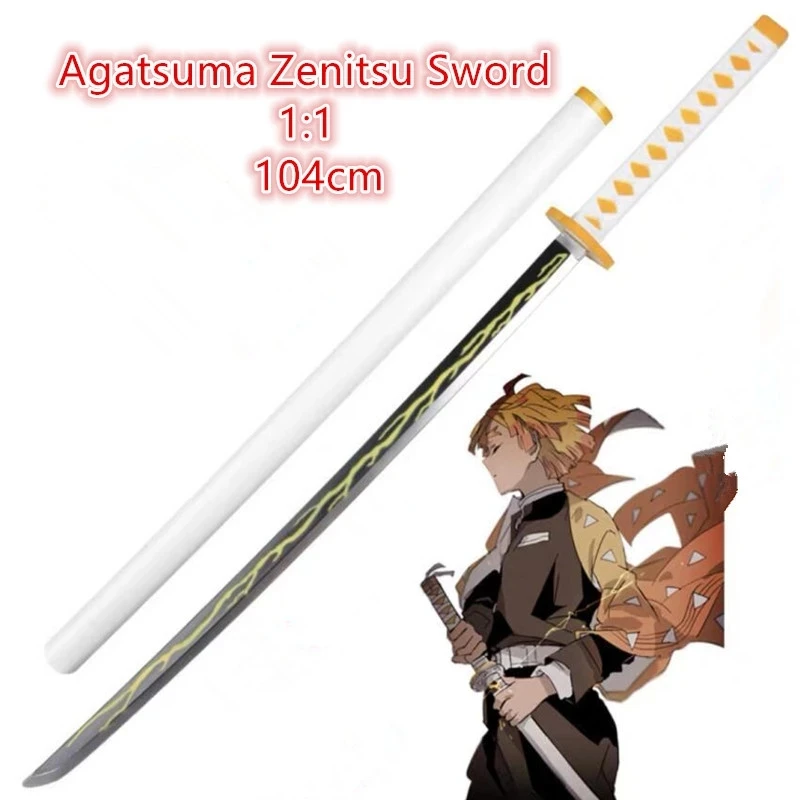 

104cm Deadpool Sword Weapon Demon Slayer Kimetsu No Yaiba Cosplay Armed Katana PU Ninja Knife Samurai Prop Toys for Teens