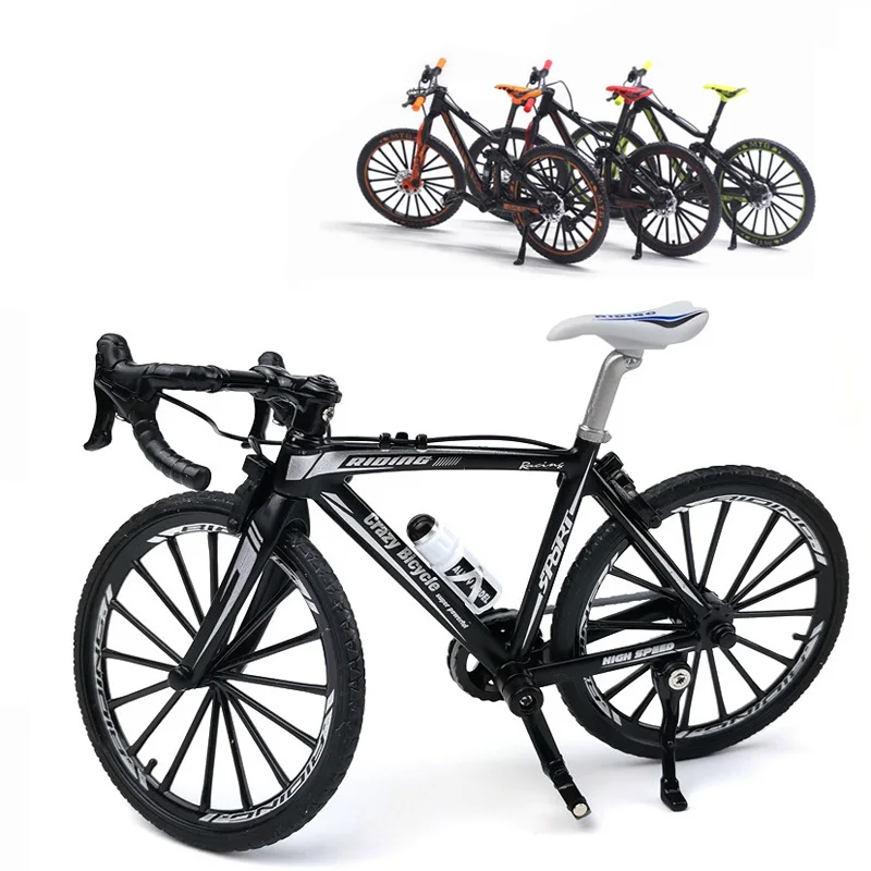 Литая металлическая модель велосипеда масштаб 1:10, складной городской велосипед, мини-велосипед для коллекции, подарок для друзей, детские и...
