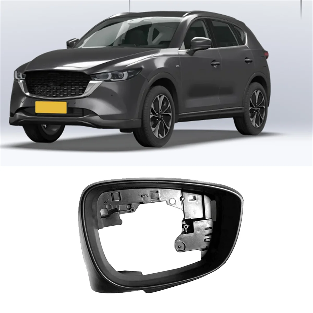 Черная рамка для бокового зеркала заднего вида Mazda CX-3 2016-2019 CX-5 2015-2016