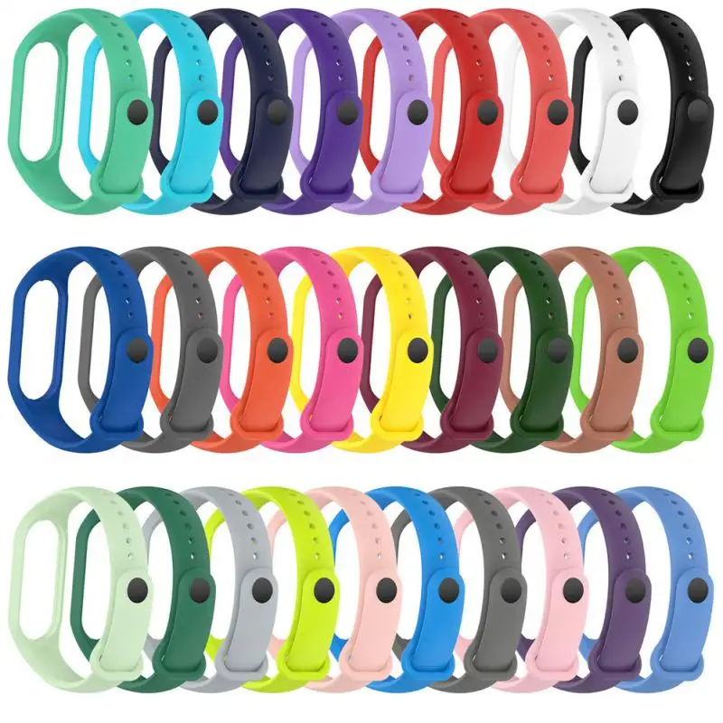 

Strap For Mi Band 7 6 5 4 3 Bracelet Xiaomi Mi Band 5 4 Strap Silicone Sport Watchband For Wristband 7 6 3 Replacement Wristband