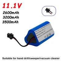 newest 11 1v battery for ecovacs cen330 cen332 cr333 robot cleaner rechargeable replacement 11 1v li ion battery sweeper