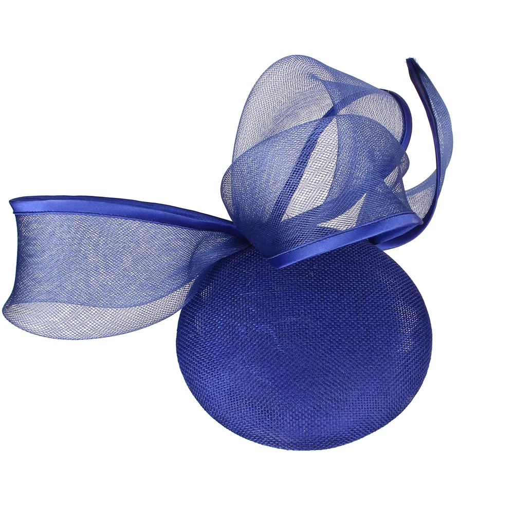 Элегантные женские имитационные Sinamay очаровательные ярко-розовые шапки