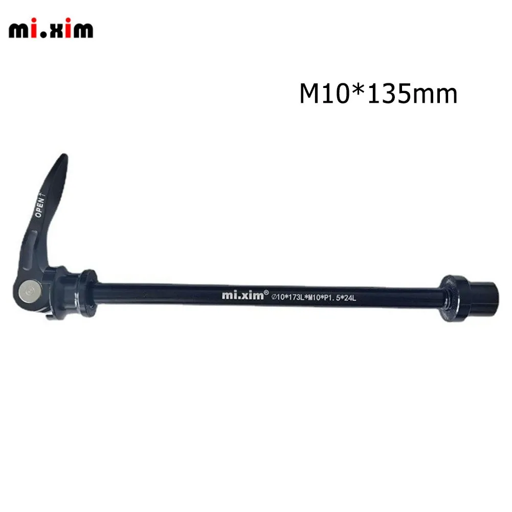 

MTB Road Bike Axle Quick Release Skewer Bicycle Front Rear Wheel Hub Thru Axle Adapter Cycling Parts Accessories 135*10MM