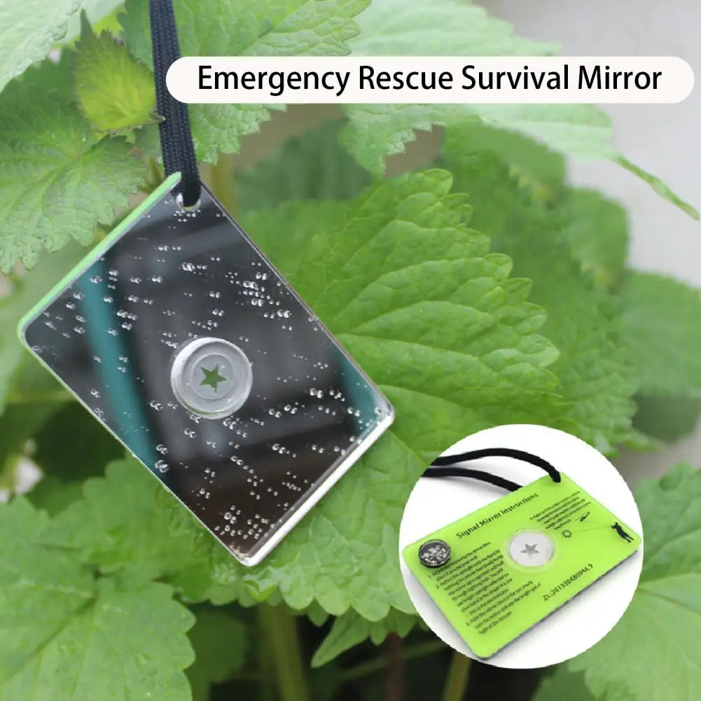 

Practical Mountaineering Camping Survival Reflector Mirror Survival Mirror Anti-break Self-help Tool