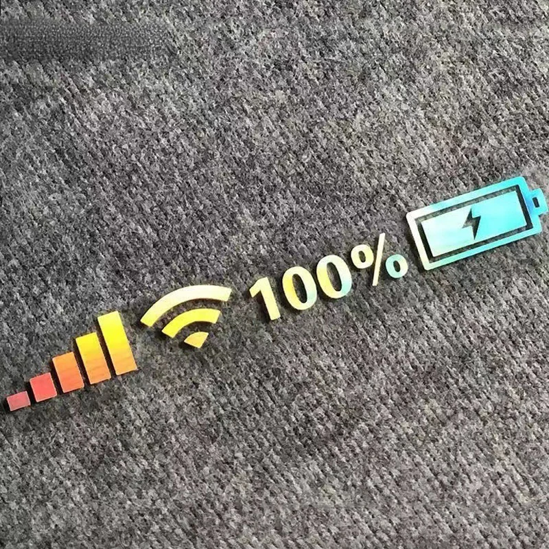 car windshield stickers signal wifi power vinyl decal mobile phone car stickers auto exterior decorative accessories decals free global shipping