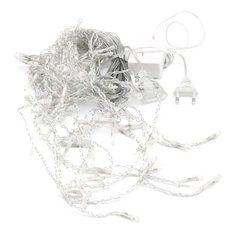 5 м Рождественский светодиодный занавес сосулька гирлянда 0 4-0 6 светильник для