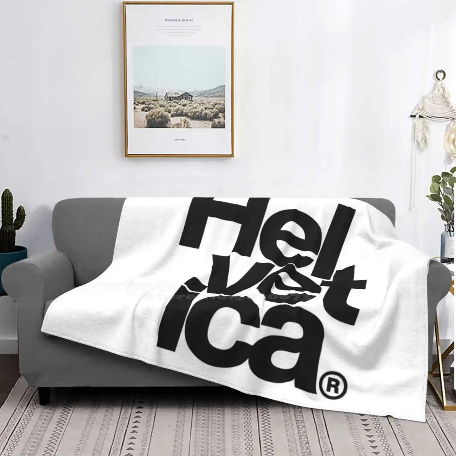 

Helvetica Creative Design Light Thin Soft Flannel Blanket Swiss Neue Type Graphic Designer Web Typeface Typpgraphy Haas